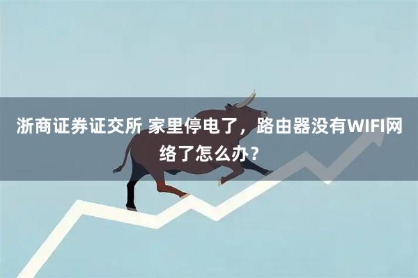 浙商证券证交所 家里停电了，路由器没有WIFI网络了怎么办？